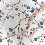 Обои ручная роспись Plum Blossom Hokusai on Tarnished Silver gilded paper варинант исполнения - 1 | Loft Concept в Нижнем Новгороде