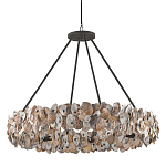 Люстра круглая с абажуром из устричных раковин Sea Ravens варинант исполнения - 2 | Loft Concept в Нижнем Новгороде