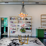 Люстра с 15-ю белыми  плафонами с золотой внутренней поверхностью Hinkley варинант исполнения - 4 | Loft Concept в Нижнем Новгороде