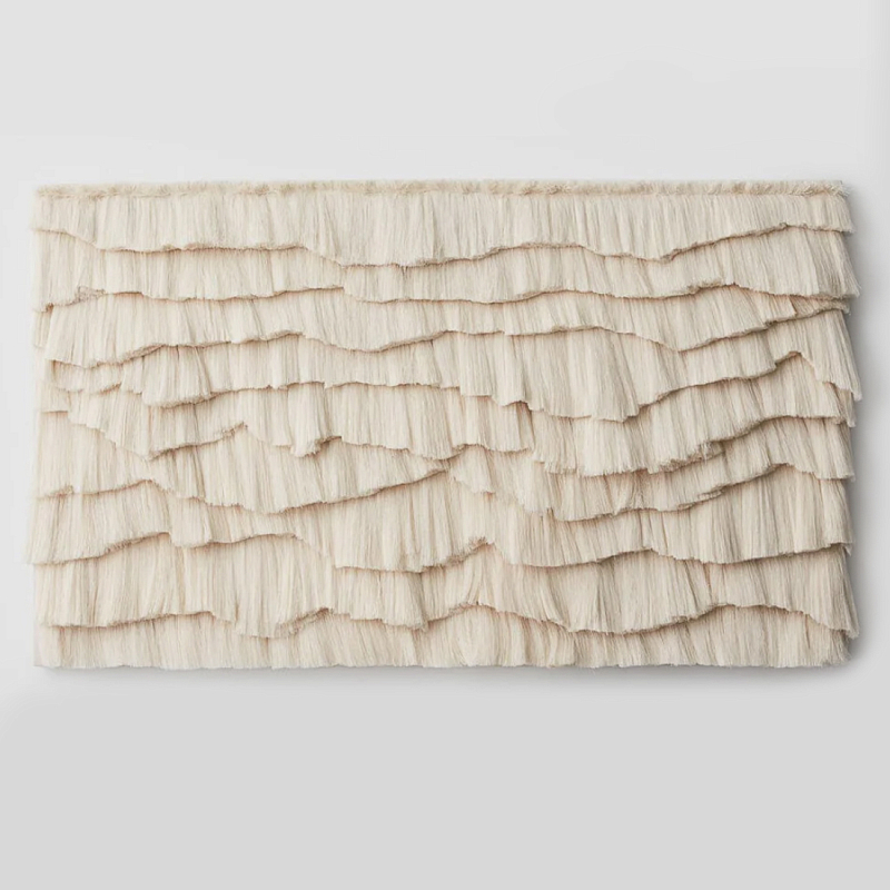 Светло-Бежевое Панно из нитей White Landscape Wall Hanging Светло-бежевый в Нижнем Новгороде | Loft Concept 