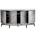 Комод фактурный серебристый с дверцами Silver Chest of Drawers варинант исполнения - 2 | Loft Concept в Нижнем Новгороде