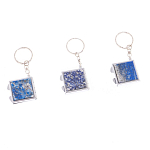 Зеркало брелок складное двухстороннее из натурального камня Лазурит Stone Mirrors варинант исполнения - 8 | Loft Concept в Нижнем Новгороде