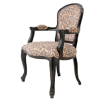 Полукресло с мягкой обивкой из льна на 4-х ножках из массива березы Gladys Armchair варинант исполнения - 3 | Loft Concept в Нижнем Новгороде