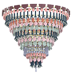 Люстра круглая с декором из разноцветных элементов в виде листьев Changing Seasons варинант исполнения - 2 | Loft Concept в Нижнем Новгороде