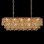 Люстра овальная каскадная с подвесками в форме колец Galaxy of Light варинант исполнения - 2 | Loft Concept в Нижнем Новгороде