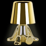 Настольная лампа фигурная золотого цвета с гладким абажуром Высота 17 см Sophia варинант исполнения - 1 | Loft Concept в Нижнем Новгороде