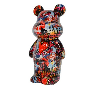 Статуэтка Graffiti Bear red