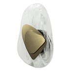 Бра овальное из стекла с золотым элементом Flow Texture  варинант исполнения - 2 | Loft Concept в Нижнем Новгороде