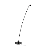 Торшер с изогнутой черной металлической стойкой и цилиндрическим плафоном Davide Groppi варинант исполнения - 8 | Loft Concept в Нижнем Новгороде