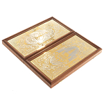 Нарды настольные из натурального камня лазурит и долерит Backgammon from Stone варинант исполнения - 7 | Loft Concept в Нижнем Новгороде