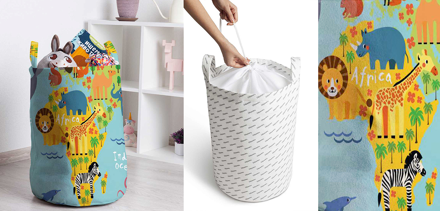 Корзина Funny Map Basket Корзина Funny Map Basket - Loft-Concept в Нижнем Новгороде