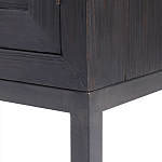 Тумба черная из дерева двухдверная Geometric Double Door Nightstand варинант исполнения - 3 | Loft Concept в Нижнем Новгороде