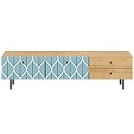 Длинная ТВ-тумба с принтом на ящиках Elise TV Stand варинант исполнения - 9 | Loft Concept в Нижнем Новгороде