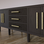 Большая VT-тумба Primo шпон темный орех варинант исполнения - 4 | Loft Concept в Нижнем Новгороде