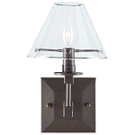 Бра с прозрачным стеклянным абажуром в форме конуса Bartolomeo Bronze варинант исполнения - 2 | Loft Concept в Нижнем Новгороде