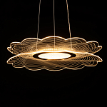 Люстра с прозрачным волнистым плафоном в форме цветка Ethereal Bloom варинант исполнения - 7 | Loft Concept в Нижнем Новгороде