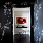 Обои ручная роспись Bamboo Special Colourway on Pitch dyed silk варинант исполнения - 1 | Loft Concept в Нижнем Новгороде