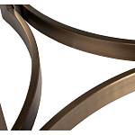 Столик журнальный с круглой мраморной столешницей Unique Stone Design варинант исполнения - 5 | Loft Concept в Нижнем Новгороде