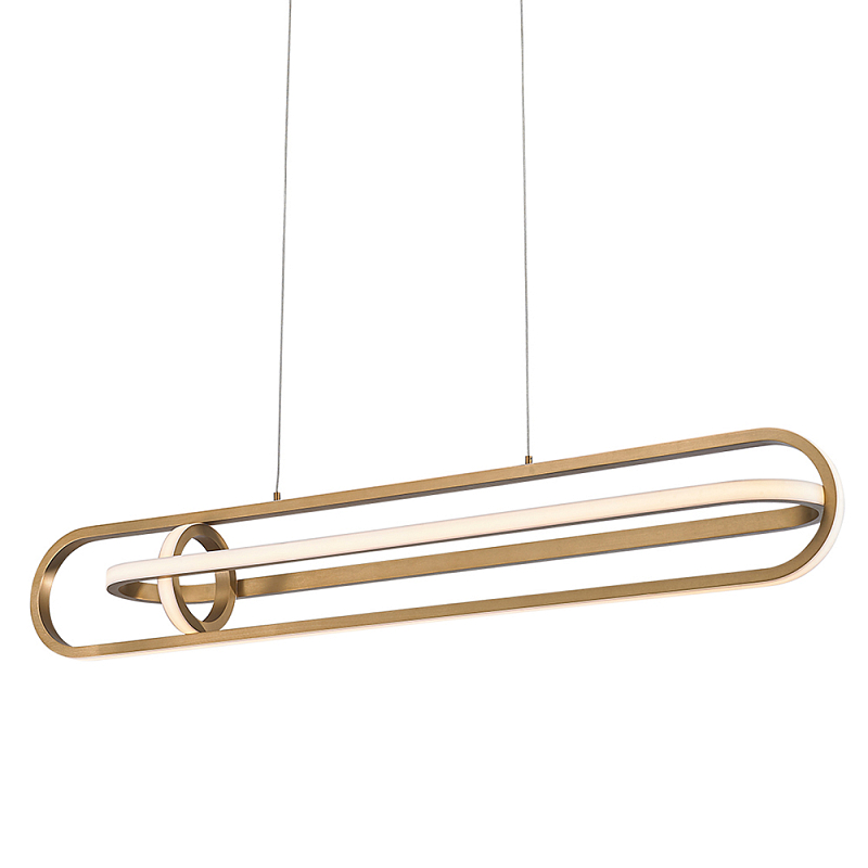 Подвесной светильник с вытянутой овальной формой Eurofase Белый Золотой Черный матовый в Нижнем Новгороде | Loft Concept 