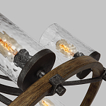 Люстра с цилиндрическим плафонами из толстого волнистого стекла в индустриальном стиле Feiss варинант исполнения - 9 | Loft Concept в Нижнем Новгороде