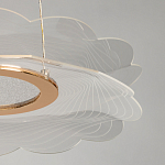Люстра с прозрачным волнистым плафоном в форме цветка Ethereal Bloom варинант исполнения - 10 | Loft Concept в Нижнем Новгороде