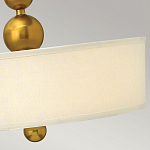 Люстра подвесная с белым тканевым цилиндрическим абажуром и декоративными шарами Hinkley варинант исполнения - 11 | Loft Concept в Нижнем Новгороде