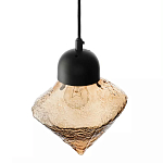 Подвесной светильник с янтарным рельефным плафоном Lamp with Frozen Glass Effect варинант исполнения - 3 | Loft Concept в Нижнем Новгороде