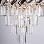 Люстра многоярусная с переплетенными металлическими элементами черного и золотого цвета и прозрачными хрустальными подвесками Empire Chandelier Crystal варинант исполнения - 8 | Loft Concept в Нижнем Новгороде