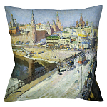 Подушка декоративная Москворецкий мост Impressionism in Art варинант исполнения - 1 | Loft Concept в Нижнем Новгороде
