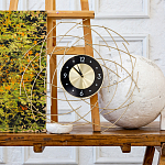 Часы настенные из металла с чёрным циферблатом Current Time варинант исполнения - 4 | Loft Concept в Нижнем Новгороде