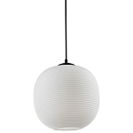 Подвесной светильник со стеклянным рельефным плафоном белый Perforated Glass 25 варинант исполнения - 1 | Loft Concept в Нижнем Новгороде