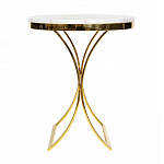 Кофейный столик на подстолье золотого цвета Noelle варинант исполнения - 2 | Loft Concept в Нижнем Новгороде