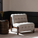 Кресло с деревянным каркасом и обивкой из ткани букле Medieval Furniture варинант исполнения - 2 | Loft Concept в Нижнем Новгороде