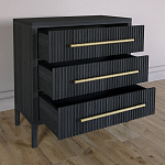 Комод Primo с 3 выдвижными ящиками Черный дуб варинант исполнения - 5 | Loft Concept в Нижнем Новгороде