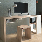 Письменный стол прямоугольный с полочкой под столешницей EcoComb варинант исполнения - 2 | Loft Concept в Нижнем Новгороде