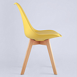 Стул с основой из пластика и мягким сиденьем Arvika Yellow варинант исполнения - 3 | Loft Concept в Нижнем Новгороде