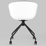 Офисное кресло из пластика с мягким сиденьем Eggshell Black варинант исполнения - 5 | Loft Concept в Нижнем Новгороде