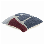 Чехол на подушку с рисунком серо-синего цвета Elan Textured варинант исполнения - 1 | Loft Concept в Нижнем Новгороде