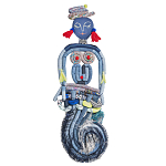 Кукла из одежды и павлопосадских платков Rusalka Blue Jeans варинант исполнения - 1 | Loft Concept в Нижнем Новгороде