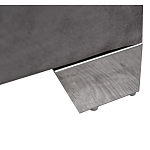 Кровать двуспальная серая с высоким мягким изголовьем Heart of the Bedroom варинант исполнения - 3 | Loft Concept в Нижнем Новгороде