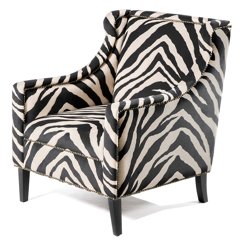 Кресло Chair Jenner Zebra Черно-белый Черный Кресло Chair Jenner Zebra Черно-белый Черный в Нижнем Новгороде | Loft Concept
