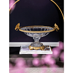 Чаша из прозрачного стекла с бронзовым ободком и фигурками бабочек Eden Garden варинант исполнения - 2 | Loft Concept в Нижнем Новгороде