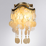 Бра с белыми перламутровыми подвесками и золотистыми волнистыми элементами SHELL варинант исполнения - 1 | Loft Concept в Нижнем Новгороде