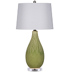Настольная лампа зеленая грушевидной формы Rich Green Glaze варинант исполнения - 3 | Loft Concept в Нижнем Новгороде