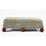 Банкетка Wakonda Gray Zebra с деревянными шариками  варинант исполнения - 2 | Loft Concept в Нижнем Новгороде