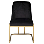 Стул обеденный велюровый черный с золотым каркасом Nobility варинант исполнения - 1 | Loft Concept в Нижнем Новгороде