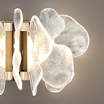 Бра с крупными прозрачными лепестками с рельефной поверхностью Ethereal Bloom варинант исполнения - 5 | Loft Concept в Нижнем Новгороде