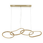 Люстра подвесная с 4-мя асимметричными кольцами золотого цвета Ring Horizontal варинант исполнения - 1 | Loft Concept в Нижнем Новгороде