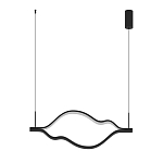 Подвесной светильник волнообразный изогнутый черного цвета 4000К Spiral Lighting варинант исполнения - 2 | Loft Concept в Нижнем Новгороде