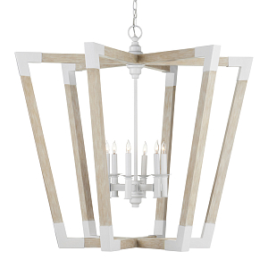 Подвесной светильник из дерева в форме фонаря Eco Light